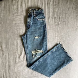 NWT ZARA High Rise Wide Leg Jeans